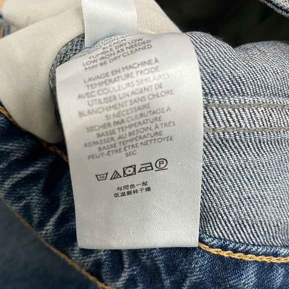 FREE PEOPLE We The Free NWT button fly high waisted jeans blue size 25 - Picture 10 of 16